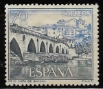 Stamps Spain -  Turismo 1965 - Vista de Zamora. Puente sobre el Rio Duero