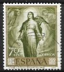 Stamps Spain -  Pintores 1965 - Romero de Torres, La Virgen