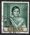 Sellos de Europa - Espaa -  Pintores 1965 - Romero de Torres, Joven con guitarra
