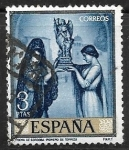Stamps Spain -  Pintores 1965 - Romero de Torres, Poema de Córdova 