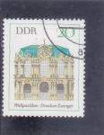 Stamps : Europe : Germany :  edificio en Dresdner Zwinger