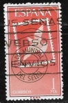 Stamps Spain -   Día Mundial del Sello 1961