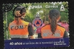 Stamps Spain -  Protecion Civil - 40 años al servicio de la sociedad española