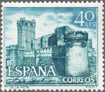 Stamps Spain -  ESPAÑA 1966 1740 Sello Nuevo Serie Castillos La Mota Medina del Campo Valladolid