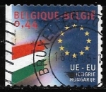 Stamps Belgium -  Banderas - Hungria