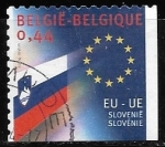 Stamps Belgium -  Banderas - Eslovenia