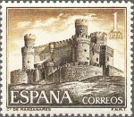 Stamps Spain -  ESPAÑA 1966 1744 Sello Nuevo Serie Castillos Manzanares el Real Madrid