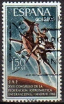 Sellos de Europa - Espa�a -  ESPAÑA 1966 1749 Sello Federación Astronautica Internacional Don Quijote y Sancho Panza Usado