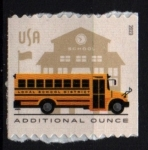 Sellos del Mundo : America : United_States : Bus escolar