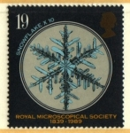 Stamps United Kingdom -  serie- 150 aniv. Real Asociación Microscopio