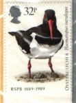 Stamps United Kingdom -  serie- Centenario Real Sociedad Protección de Pájaros