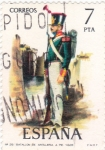 Stamps : Europe : Spain :  Batallón de artillería a pie(49)