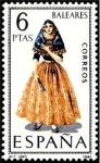 Stamps Spain -  ESPAÑA 1967 1773 Sello ** Trajes Tipicos Españoles Baleares