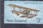 Sellos de Oceania - Nueva Zelanda -  biplano-1919