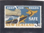 Sellos de Oceania - Nueva Zelanda -  mantener nuestras carreteras seguras