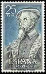 Stamps Spain -  ESPAÑA 1967 1794 Sello Nuevo Personajes Españoles Andres Laguna Yv1447