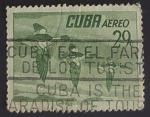 Sellos de America - Cuba -  Mergus merganser americanus, pato