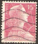 Stamps France -  marianne de muller