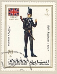 Stamps Bahrain -  uniformes britanicos