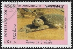 Stamps Laos -  Fauna - Chelonia agassizi
