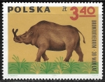 Stamps Poland -  Animales prehistoricos - Brontotherium