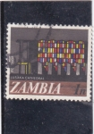 Sellos de Africa - Zambia -  catedral Lusaka