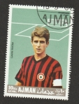 Stamps United Arab Emirates -  36 - Gianni Rivera, futbolista italiano