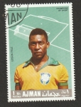 Stamps : Asia : United_Arab_Emirates :  85 D - Edison Pelé, futbolista brasileño