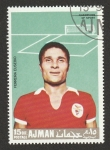 Stamps United Arab Emirates -  85 -Ferreira Eusebio, futbolista portugues