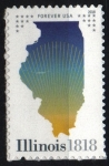 Stamps United States -  Bicentenario de Illinois