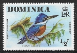 Sellos de America - Dominica -  Aves - Megaceryle torquata