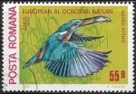 Stamps Romania -  Aves - Alcedo atthis