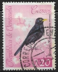Stamps Venezuela -  Aves - Turdus serranus)