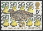 Stamps United Kingdom -  Aves -'A Partridge in a Pear Tree'