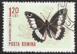 Stamps Romania -  Mariposas - Kanetisa circe