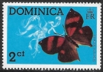 Stamps Dominica -  Mariposas - Siderone nemesis)