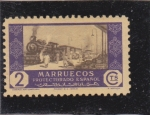 Sellos de Africa - Marruecos -  comercio por ferrocarril