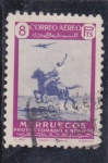 Stamps Morocco -  jinete a caballo