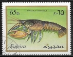 Stamps United Arab Emirates -  Vida marina - Homarus gammarus