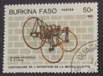Stamps : Africa : Burkina_Faso :  Steam-tricycle
