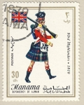 Stamps Bahrain -  uniformes britanicos