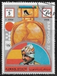Stamps Eritrea -  Sapporo 72 - Francisco „Paquito“ Fernández Ochoa (1950-2006), España