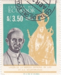 Stamps Ecuador -  virgen de la Merced y Papa 