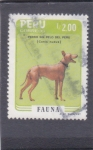 Stamps Peru -  Fauna- perro sin pelo del Peru