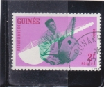 Sellos de Africa - Guinea -  musico