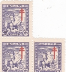 Stamps Spain -  cruz de Lorena(49)