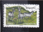 Stamps France -  cabras