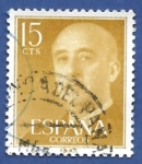 Stamps : Europe : Spain :  Edifil 1144 Serie básica Franco 15 cts