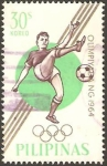 Stamps Philippines -  Olimpiadas de Tokio, fútbol