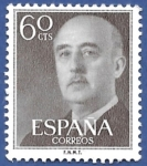 Stamps : Europe : Spain :  Edifil 1150 Serie básica Franco 60 cts